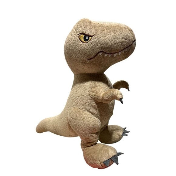 Jurassic World Large T-Rex Plush Stuffed Animal Dinosaur 12.5 inches tall - Picture 2 of 9
